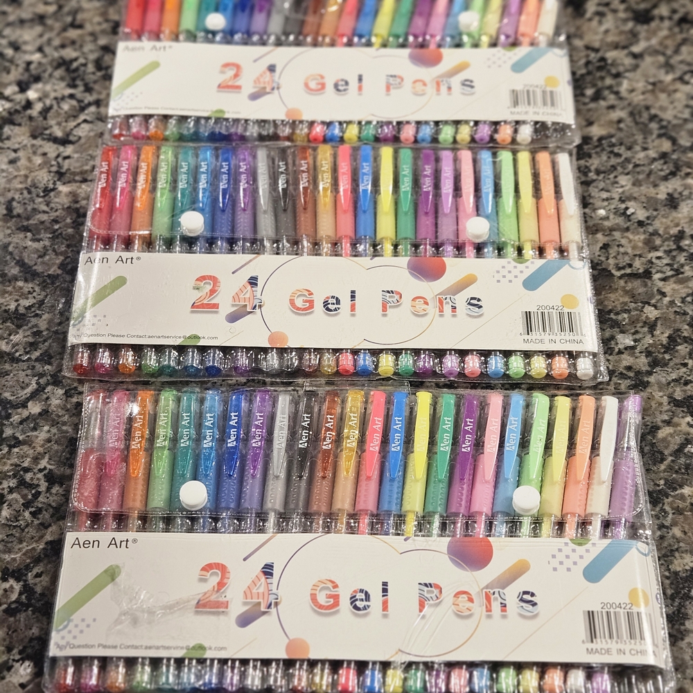 24 Gel Pens Set - Multicolor
